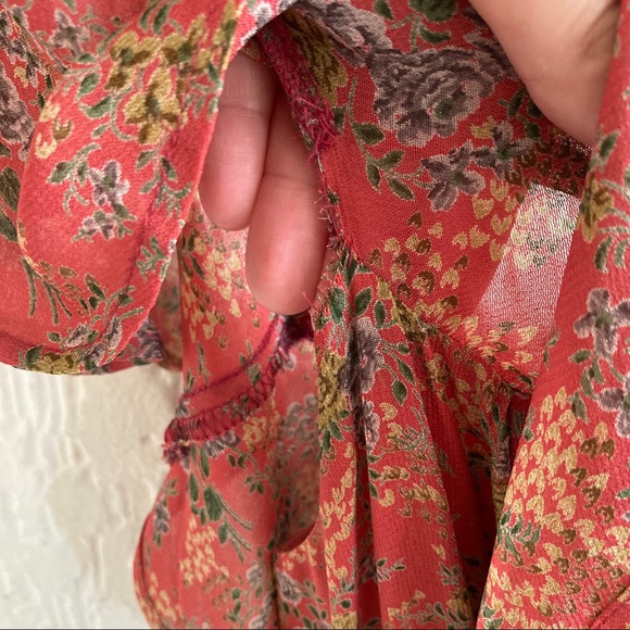 Reformation Floral Femme Off The Shoulder Midi Dress Size 0 - Picture 6 of 16